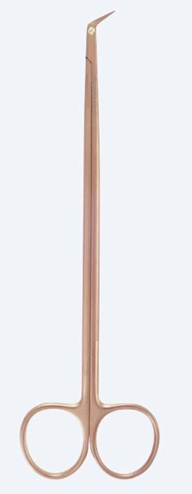 Ножиці Micro Slim Line Potts, Titanit, судинні, мікро, надлегкі, надз делікатні, короткі леза, 25°, довж 179 мм. Бренд - Asanus Medizintechnik Gmb, Німеччина